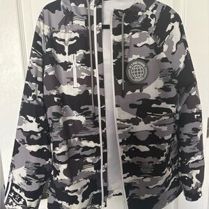 Be A Good Person Camo Windbreaker Jacket